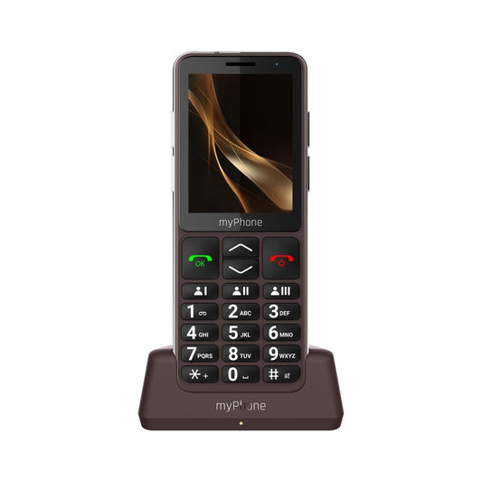 myPhone | Bueno | TEL001011 | 4G Feature Phone | 2.8" IPS | Single-SIM | 2000 mAh | Brown