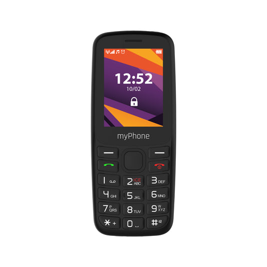 myPhone | 6410 | TEL000852 | 4G Feature Phone | 2.4" TFT | Dual-SIM | 1400 mAh | Black