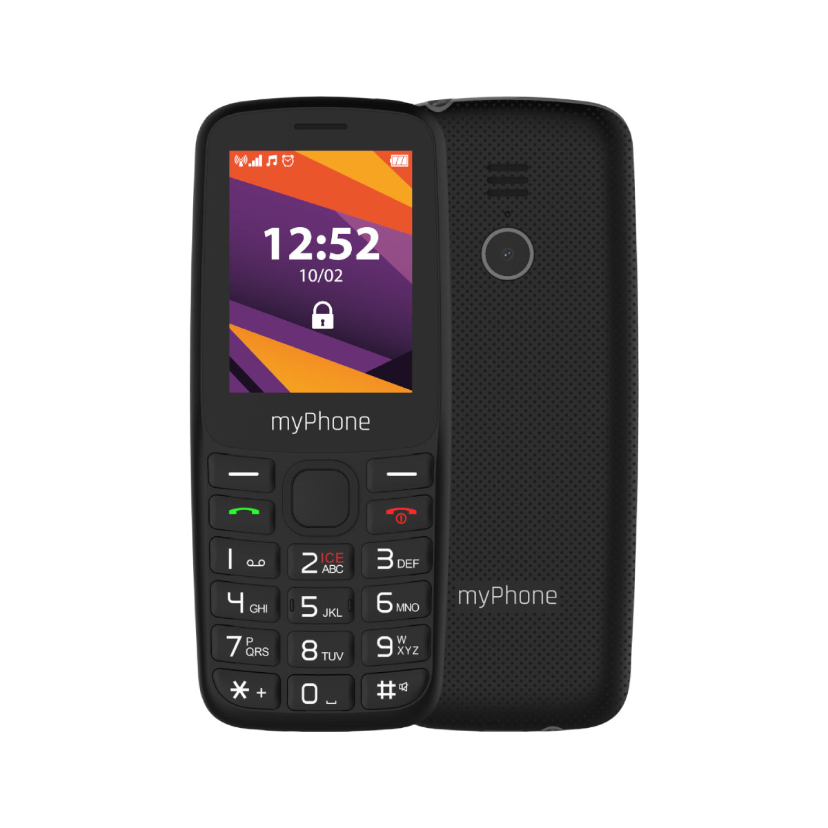 myPhone | 6410 | TEL000852 | 4G Feature Phone | 2.4" TFT | Dual-SIM | 1400 mAh | Black