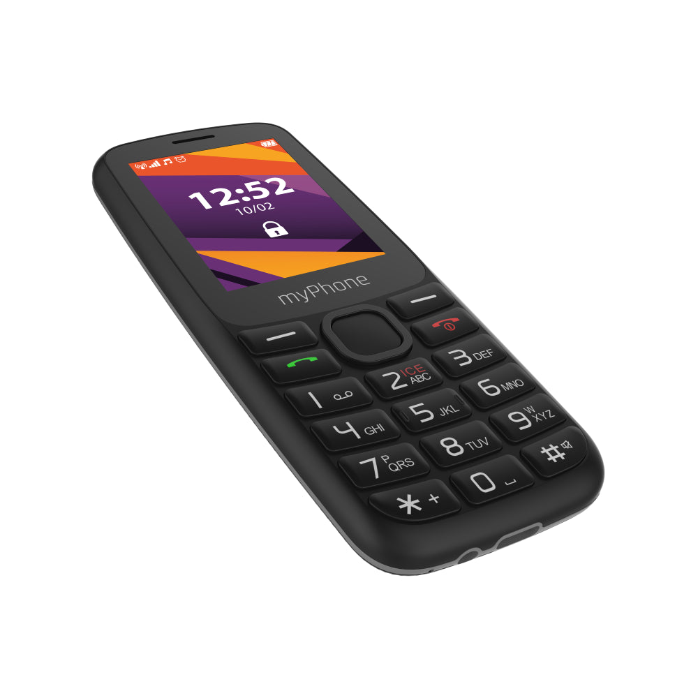 myPhone | 6410 | TEL000852 | 4G Feature Phone | 2.4" TFT | Dual-SIM | 1400 mAh | Black