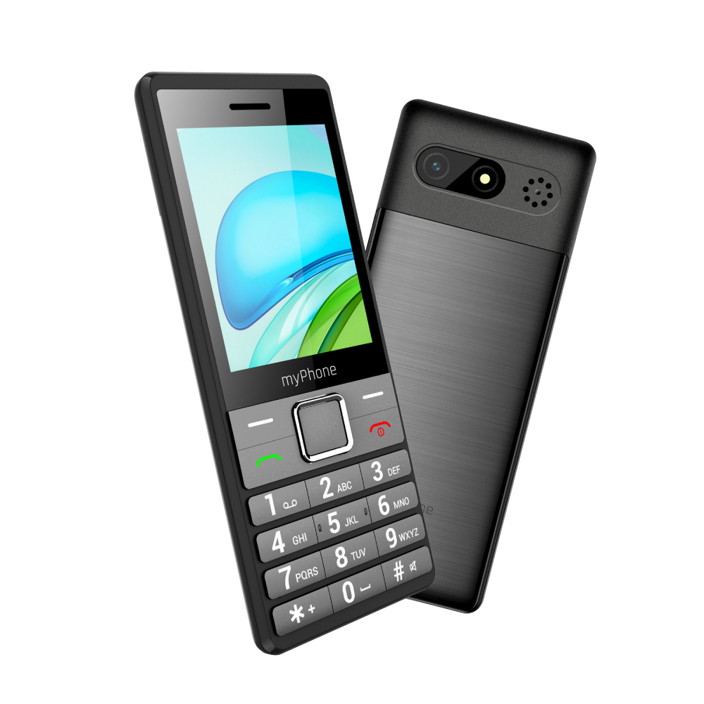myPhone | 7340 | TEL001045 | 4G Feature Phone | 2.8" IPS | Dual-SIM | 1400 mAh | Black/Silver