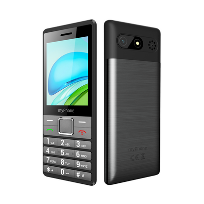 myPhone | 7340 | TEL001045 | 4G Feature Phone | 2.8" IPS | Dual-SIM | 1400 mAh | Black/Silver