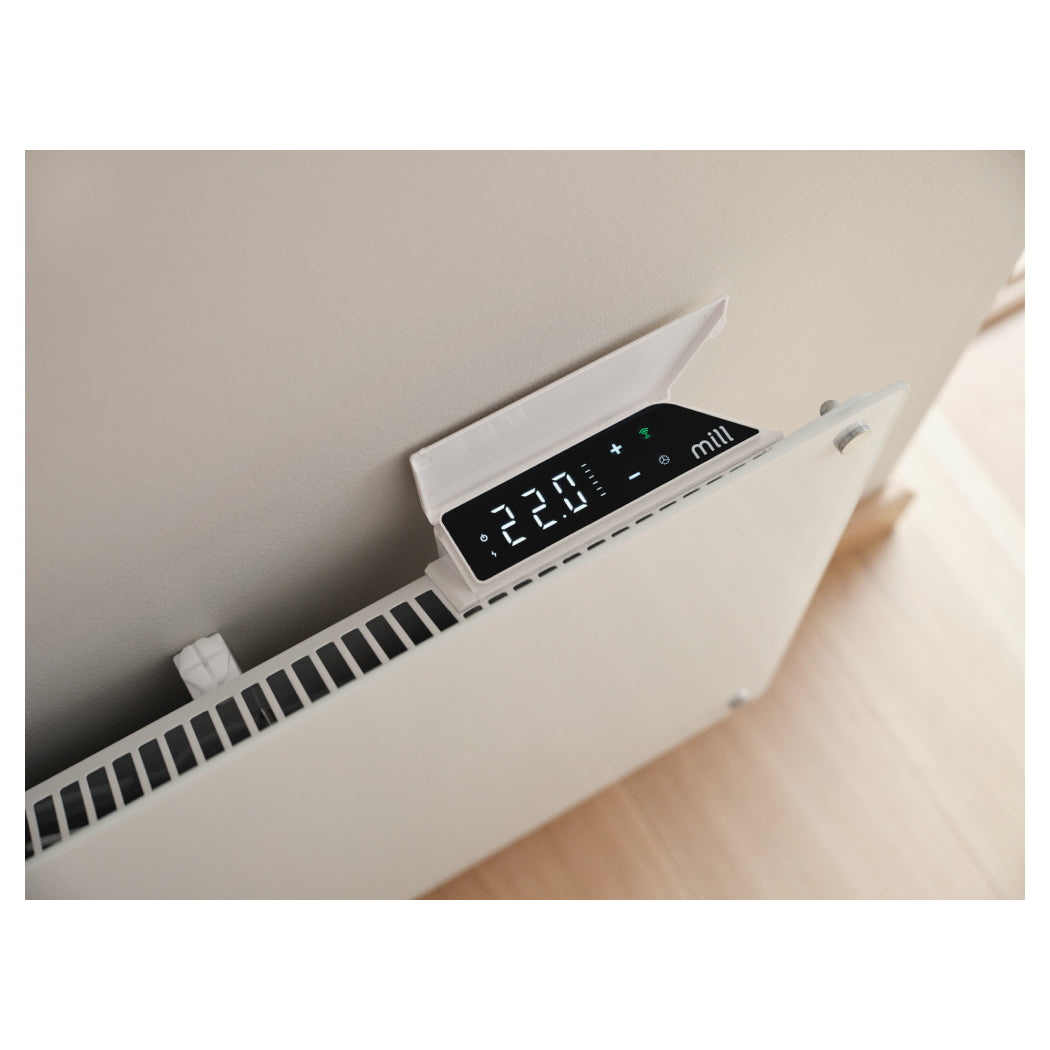 Mill | GL1300WIFI4 | Glass Smart WiFi Panel Heater Gen. 4 | Panel Heater | 1300 W | 15–19 m² | White