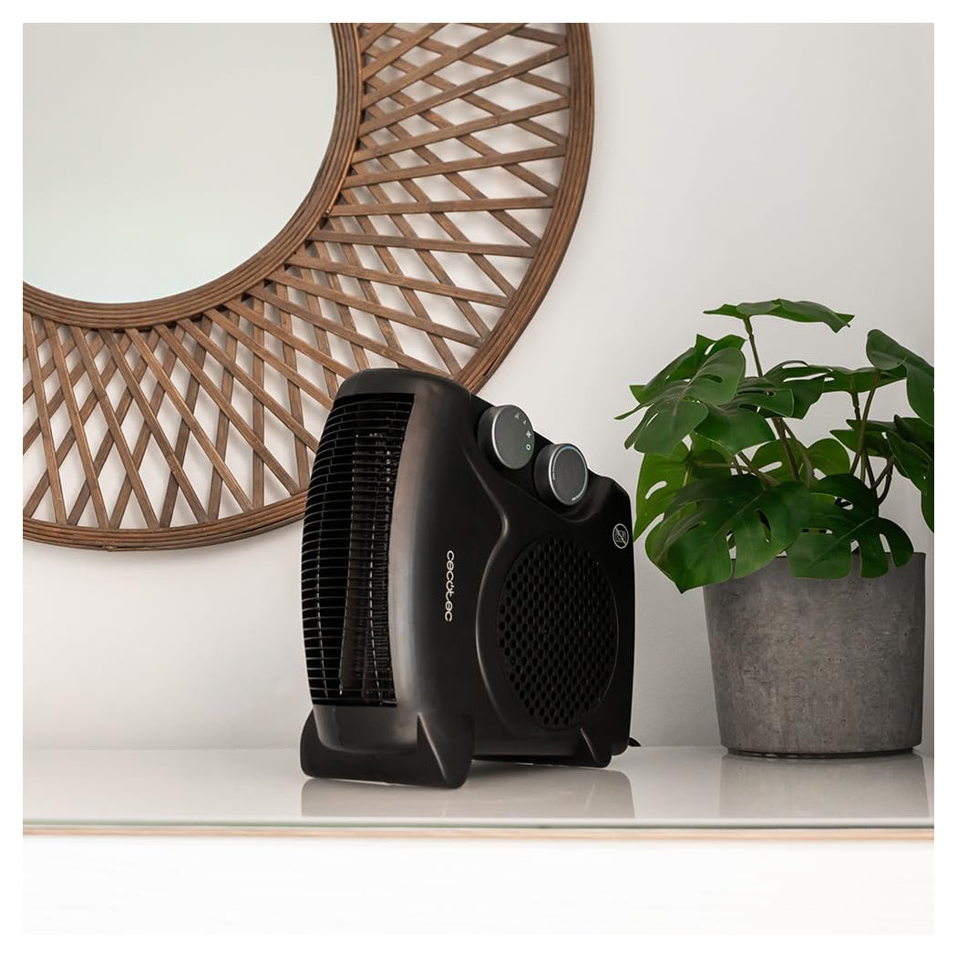Cecotec | ReadyWarm 2000 Max Dual Black | 8251 | Fan Heater | 2000 W | 3 Power Levels | Up to 20 m² | Black