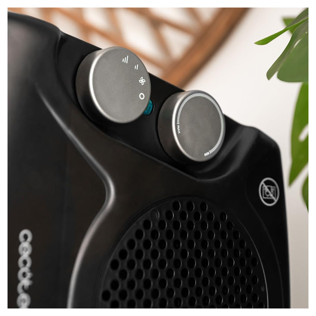 Cecotec | ReadyWarm 2000 Max Dual Black | 8251 | Fan Heater | 2000 W | 3 Power Levels | Up to 20 m² | Black