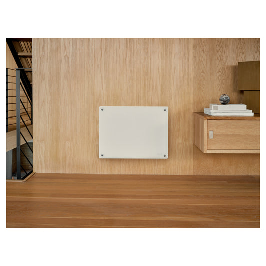 Mill | GL400WIFI4 | Panneau chauffant intelligent en verre WiFi Gén. 4 | Panneau chauffant | 400 W | 4–6 m² | Blanc | IPX4