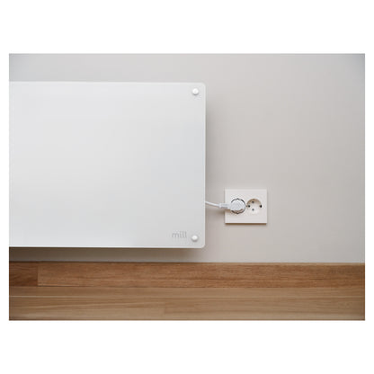 Mill | GL400WIFI4 | Glass Smart WiFi Panel Heater Gen. 4 | Panel Heater | 400 W | 4–6 m² | White | IPX4