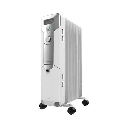 Cecotec | ReadyWarm 7000 Space | 5880 | Radiateur à bain d'huile | 1500 W | 3 niveaux de puissance | Jusqu'à 15 m² | Blanc