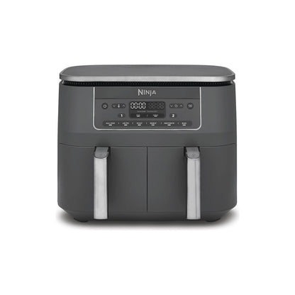 NINJA | DZ300EU | Double Hot Air Fryer | 2400 W | 7.6 L | 6 Programs | Grey