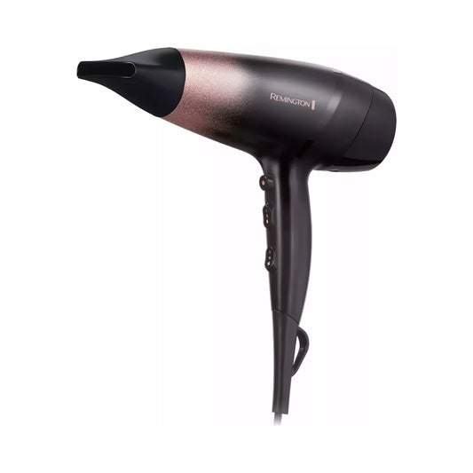 Remington | D5305 | Rose Shimmer Haartrockner | Föhn | 2200 W | Ionen-Funktion | 3 Heizstufen | 2 Gebläsestufen | Schwarz/Rosé