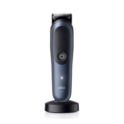 Braun | AIO7580 | All-in-One Series 7 | 15-in-1 Grooming Kit | Wet & Dry | 0.5–21 mm | Blue/Black