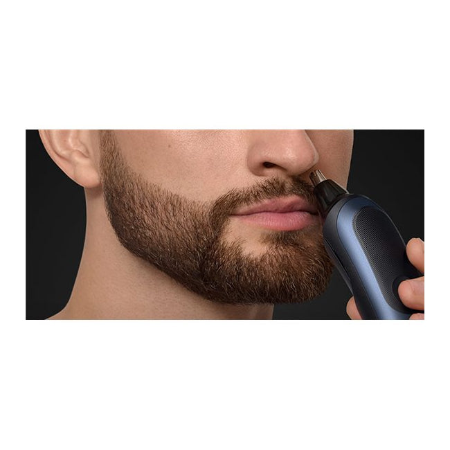 Braun | AIO7580 | All-in-One Series 7 | 15-in-1 Grooming Kit | Wet & Dry | 0.5–21 mm | Blue/Black