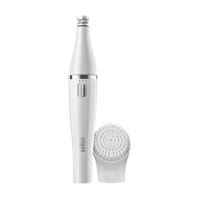 Braun | SE810 | Face 810 | Facial Epilator & Cleansing Brush | Wet & Dry | 10 Tweezers | White/Silver