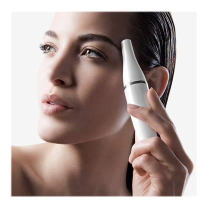 Braun | SE810 | Face 810 | Facial Epilator & Cleansing Brush | Wet & Dry | 10 Tweezers | White/Silver
