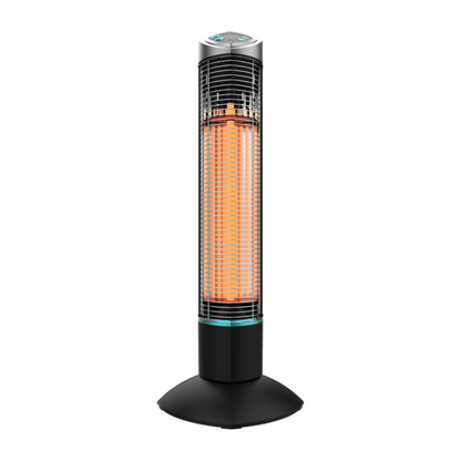 Cecotec | ReadyWarm 1000 Power Tower | 8265 | Halogen Heater | 1000 W | 2 Power Levels | 90° Oscillation | Remote Control | Black | IP55