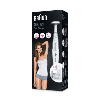 Braun | FG1100 | Silk-épil 3-in-1 Bikini Styler | Cordless | 5–8 mm | White