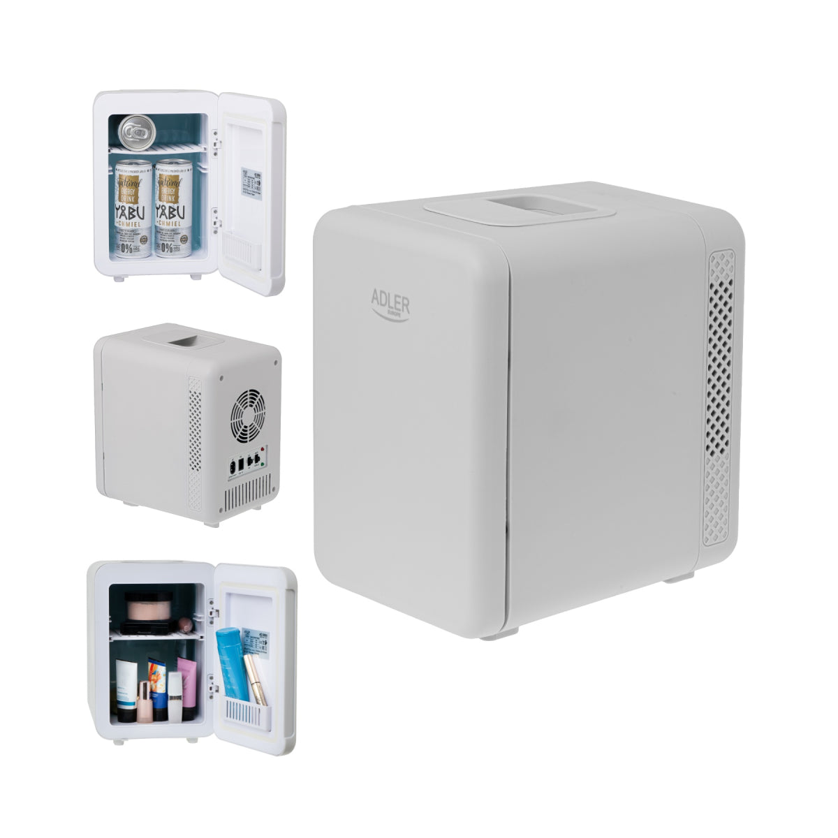Adler | AD 8084 | Portable Refrigerator | 4 L | 1 Door | Grey / White