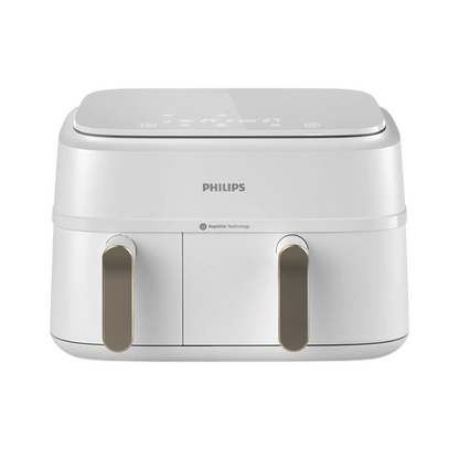 Philips | NA353/10 | 3000 Series Dual Basket Airfryer | 2750 W | 9 L | 8 Programs | Rapid Air Plus | White