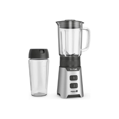 TEFAL | BL16GE30 | MiniMix Blender | Tabletop | 400 W | 0.7 L | Glass Jar | Silver