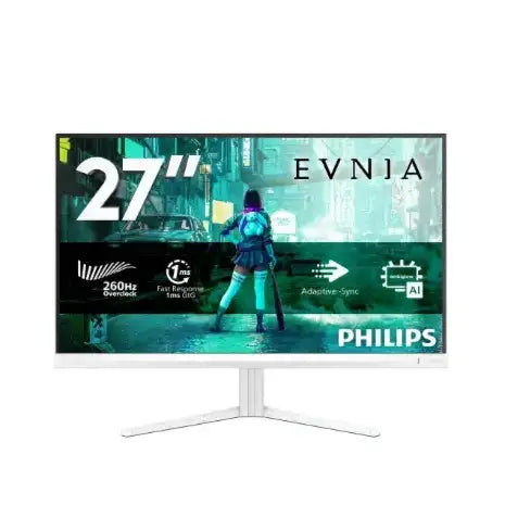 Philips | Evnia 3000 | 27M2N3201PL | 27" | Fast IPS | Full HD 1920 x 1080 at 260 Hz | 300 cd/m² | White
