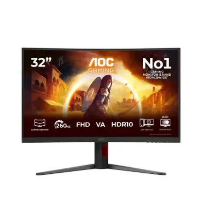 AOC | C32G4Z | AOC Gaming | 32" | VA | Full HD | 260 Hz | 0.5 ms | Black