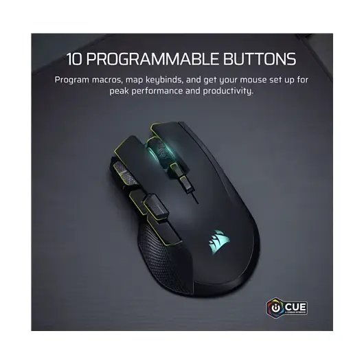CORSAIR | Mouse | IRONCLAW SE | Wireless | Wired | 2.4 GHz | Bluetooth | USB | 26000 dpi | Black