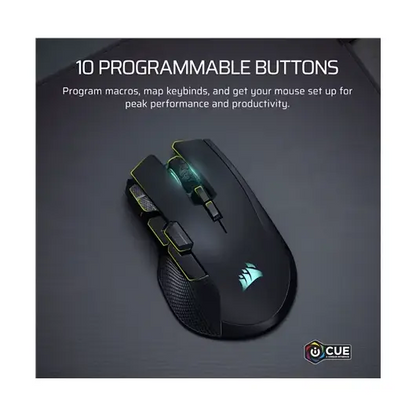 CORSAIR | Mouse | IRONCLAW SE | Wireless | Wired | 2.4 GHz | Bluetooth | USB | 26000 dpi | Black