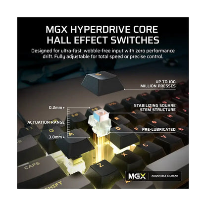 Corsair | Gaming Keyboard | CLIPPER PRO MINI | | Wired | US | CORSAIR MGX Hyperdrive Core | Black
