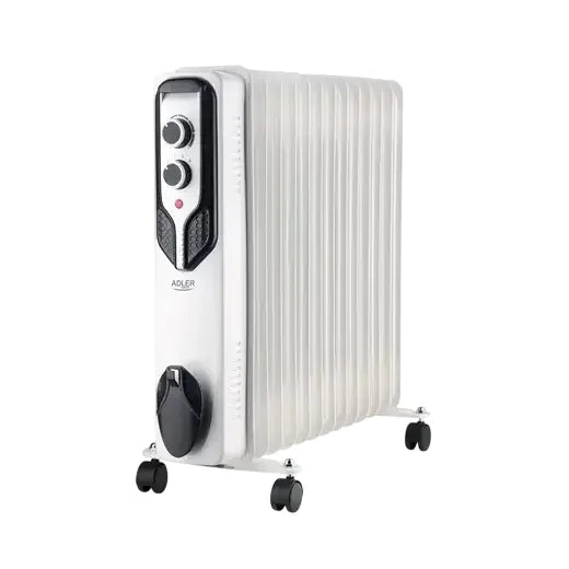 Adler | Oil-Filled Radiator | AD 7818 | 2500 W | Number of power levels 3 | White