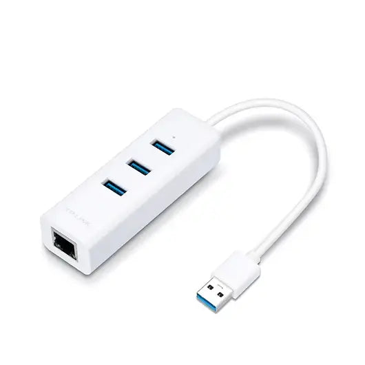 TP-LINK | USB 3.0 3-Port Hub & Gigabit Ethernet Adapter 2 in 1 USB Adapter | UE330