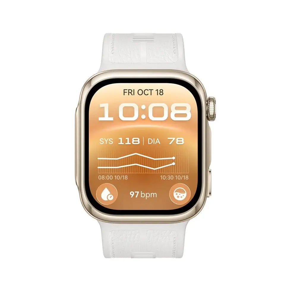 Huawei | Smart watch | D3 | Curve Pay | Water-resistant | Gold | White