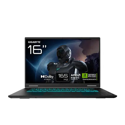 GIGABYTE | A16 GAMING 3WHK3EEC94SH | 16" | WQXGA 2560 x 1600 | IPS | 165 Hz | Ryzen 7 260 | 16 GB DDR5 | 1 TB SSD | RTX 5070 | 8 GB GDDR7 | Windows 11 Home | Black Steel
