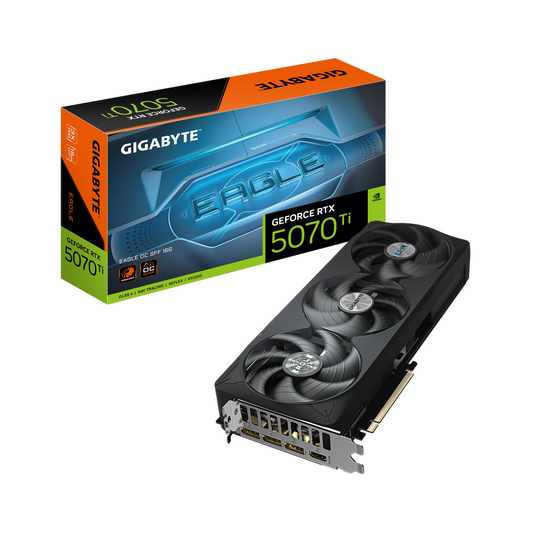 GIGABYTE | GeForce RTX 5070 Ti EAGLE OC SFF 16G | NVIDIA GeForce RTX 5070 Ti | 16GB | GV-N507TEAGLE OC-16GD