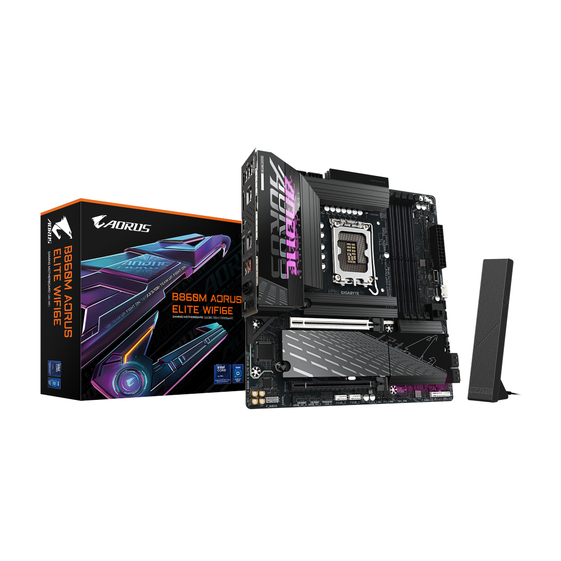 GIGABYTE | B860M AORUS ELITE WIFI6E | Motherboard | Intel B860 | DDR5 | Wi-Fi 6E | B860M A ELITE WIFI6E