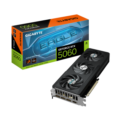 GIGABYTE | GeForce RTX 5060 EAGLE MAX OC | Graphics Card | 8GB GDDR7 | GV-N5060EAGLEMAX OC-8GD