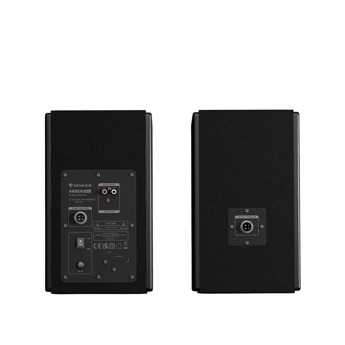 Genesis | 2.0 Speakers | Arsen 502BT | 60 W | Bluetooth | Wireless | Black
