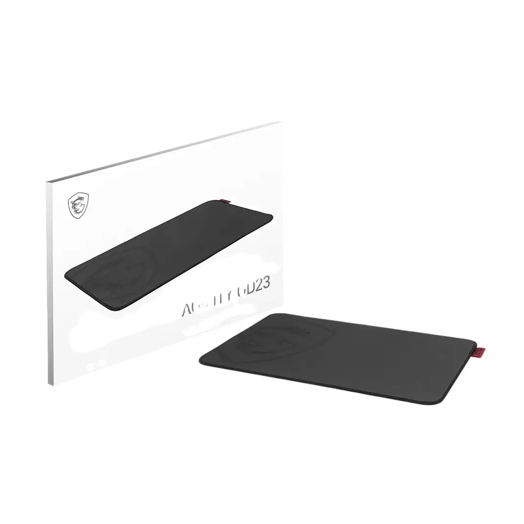 MSI | Mouse pad | Agility GD23 | 22 cm x 32 cm x 3 mm | Rubber | Textile | Black