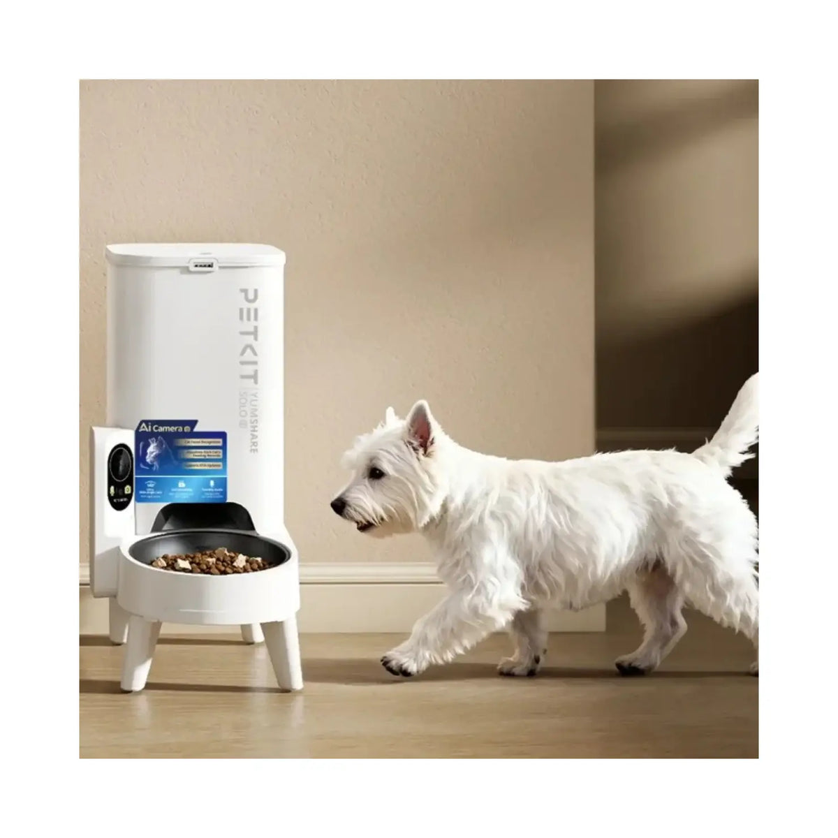 PETKIT | Feeder with camera | P571 2 YumShare Solo 2 | Capacity 3 L | White