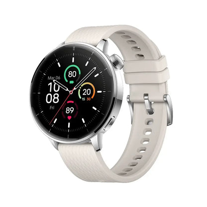 OnePlus | Smart watch | Watch 3 | 43 mm | Google Pay | Water-resistant | Silver | White