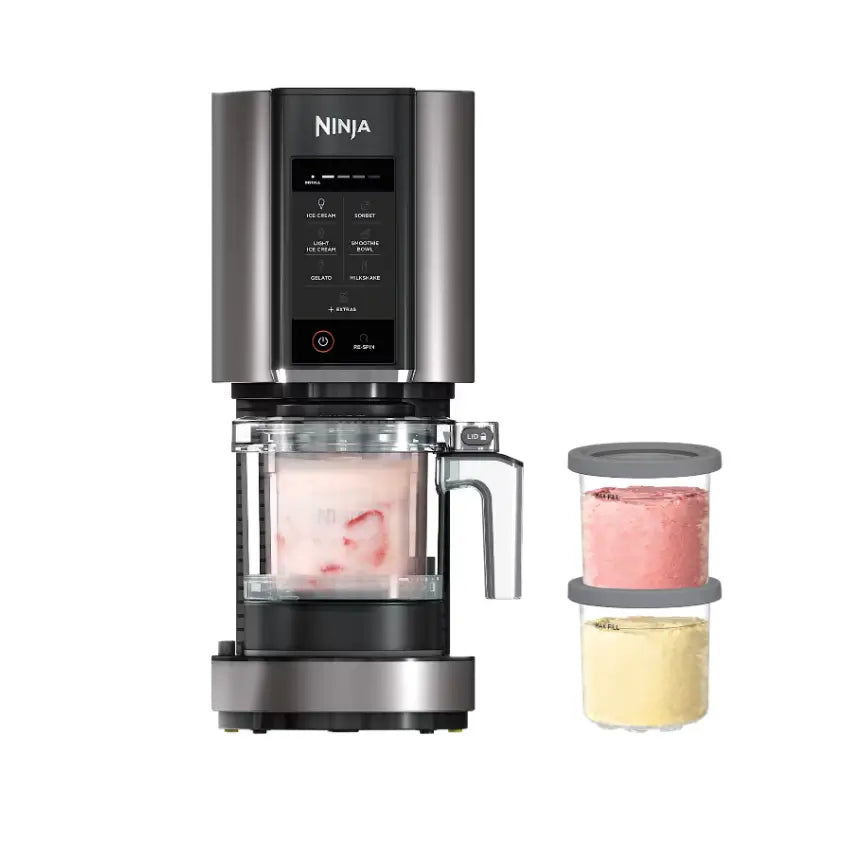 NINJA | NC302EU | Ninja CREAMi Ice Cream Maker | 800 W | 493 ml | Black / Silver