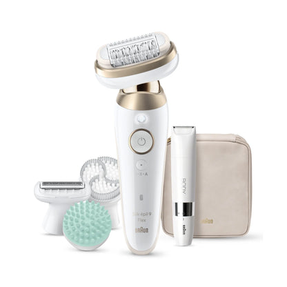 BRAUN | SES9-481 3D | Silk-épil 9 Flex SkinSpa | Epilator | Wet & Dry | White / Gold