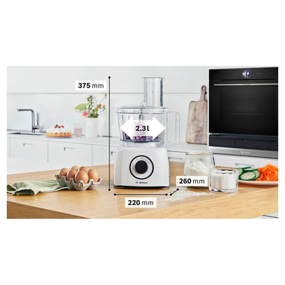 BOSCH | MCM3230W | MultiTalent 3 | Food Processor | 800 W | 2.3 L | White
