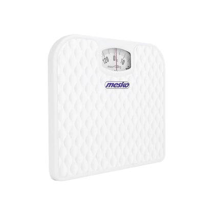 Mesko | MS 8160 | Mechanical Bathroom Scales | Max. 130 kg | White