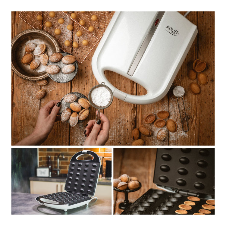 Adler | AD 3039 | Nut Cookie Maker | 1400 W | Max. 1600 W | 24 Half-Peanut Cookies
