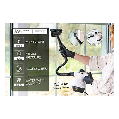 Camry | CR 7021 | Handheld Steam Cleaner | 1100 W | 3.5 bar | 0.35 L | White