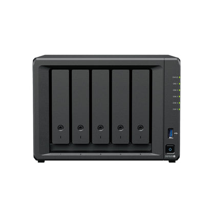 Synology | DS1525+ | 5-Bay NAS | AMD Ryzen V1500B | 8 GB DDR4 ECC | 2.5GbE | Black