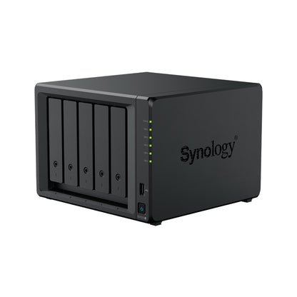 Synology | DS1525+ | 5-Bay NAS | AMD Ryzen V1500B | 8 GB DDR4 ECC | 2.5GbE | Black