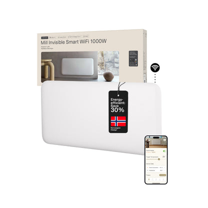 Mill | PA1000WIFI4 | Invisible Smart WiFi Panel Heater | 1000 W | 12–16 m² | White | IPX4