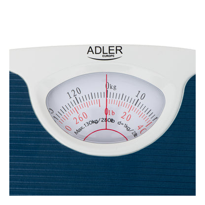 Adler | AD 8151 | Mechanical Bathroom Scales | 130 kg | Blue
