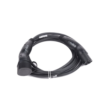 Evaka | ITGAM3872 | EV Charging Cable | Type 2 - Type 2 | 22 kW | 32 A | 7 m | Black
